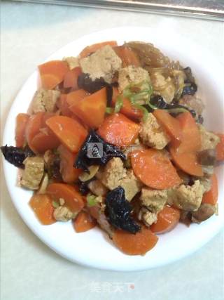 胡萝卜酱香冻豆腐的做法步骤：10