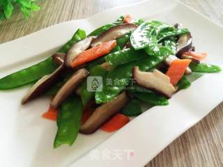 香菇荷兰豆的做法步骤：8