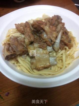 捞汁羊排面的做法步骤：9