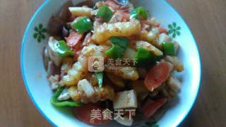 养生营养的彩色孜然干锅的做法步骤：8