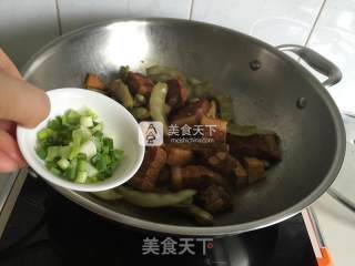 五花肉焖扁豆的做法步骤：8