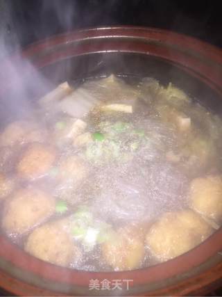 白菜粉丝豆腐煲的做法步骤：7