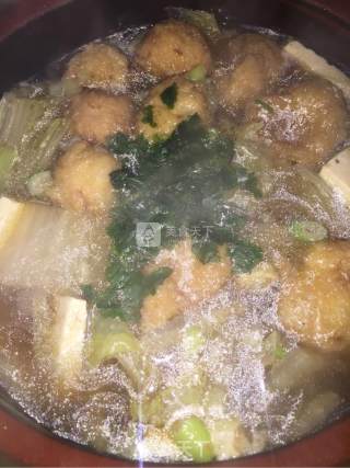 白菜粉丝豆腐煲的做法步骤：8