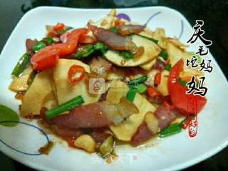 冬笋炒腊肉的做法步骤：14