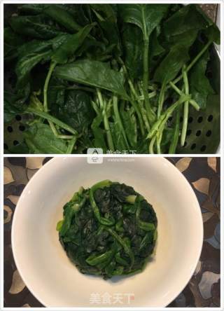 姜汁菠菜的做法步骤：3