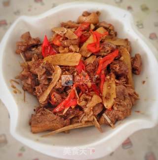 仔姜炒鸭的做法步骤：11