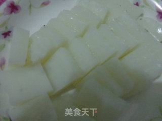 家常炒凉粉的做法步骤：2