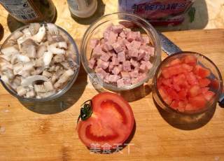 私家炒饭配奶油土豆泥的做法步骤：6