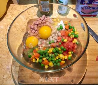 私家炒饭配奶油土豆泥的做法步骤：8