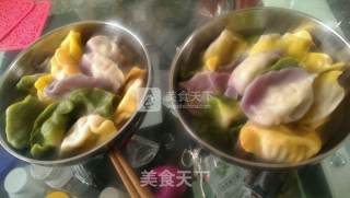 冬至彩饺 花儿朵朵的做法步骤：12