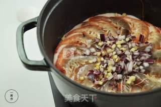 盐焗大虾一厨作铸铁锅版的做法步骤：4