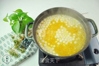 南瓜酒酿小丸子一厨作铸铁锅版的做法步骤：6