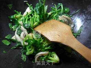 牛肚炒菠菜的做法步骤：4