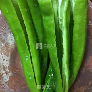 青椒酿肉的做法步骤：2