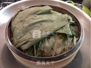 荷叶蒸子鸡的做法步骤：6