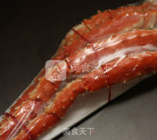 帝王蟹腿茶碗蒸的做法步骤：1