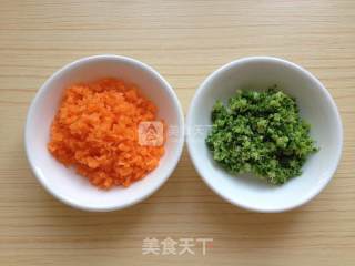 鲜虾小肉饼的做法步骤：2