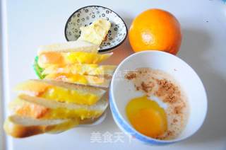 用剩面包做法式早餐片的做法步骤：1