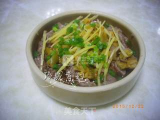 榨菜蒸牛肉的做法步骤：6