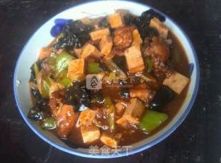 鱼香肉片豆腐的做法步骤：11