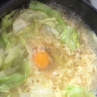 芝士鸡蛋泡面的做法步骤：3
