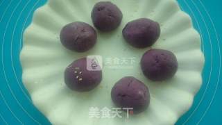 紫薯糯米饼的做法步骤：9