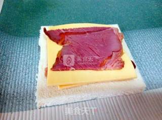 牛肉煎土司的做法步骤：6