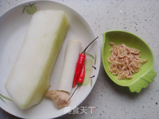 冬瓜虾皮的做法步骤：1