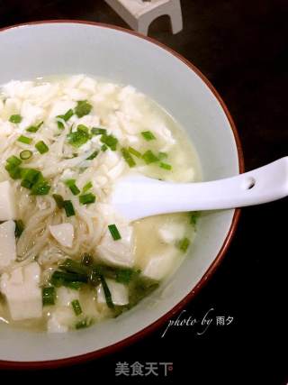 金针菇豆腐汤的做法步骤：6