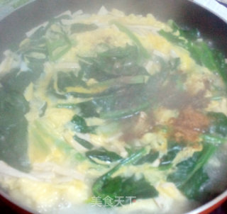菠菜鸡蛋豆腐汤的做法步骤：7
