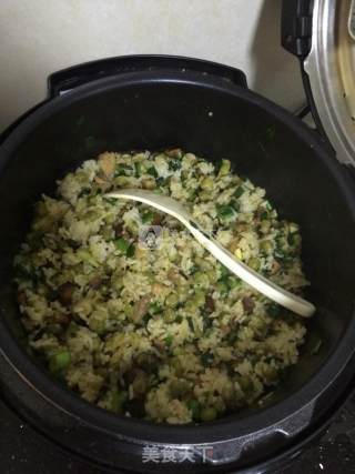 香菇豌豆饭的做法步骤：12