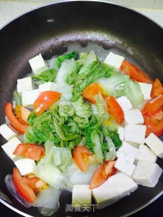 白菜炖豆腐的做法步骤：5