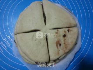 花型豆沙面包的做法步骤：3