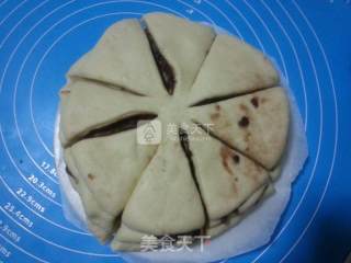 花型豆沙面包的做法步骤：4