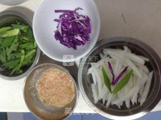 酸酸甜甜白菜帮的做法步骤：3