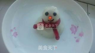 圣诞礼物  山药小雪人的做法步骤：9
