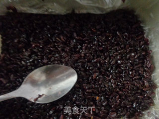 蜜豆黑米糕的做法步骤：4