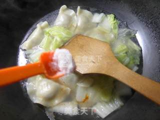 白菜粉皮煮饺子的做法步骤：6