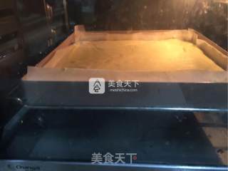 抹茶蜜豆蛋糕卷的做法步骤：11