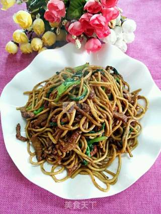 肉丝炒面的做法步骤：13