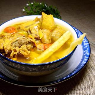 西洋参元气鸡汤的做法步骤：5