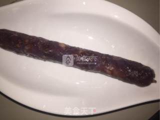 豆豉蒜薹炒腊肠的做法步骤：1