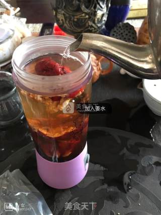 黑糖姜母阿胶核桃枣粥的做法步骤：5