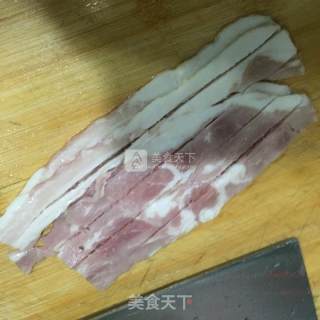 培根蒸豆腐的做法步骤：2