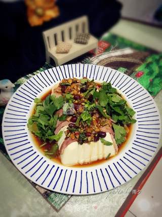 培根蒸豆腐的做法步骤：7
