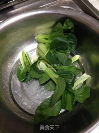 青菜卷饼的做法步骤：1