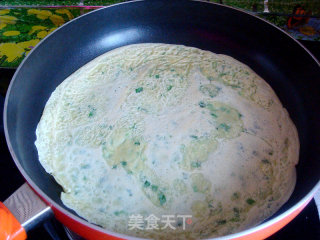 韭菜鸡蛋饼的做法步骤：9