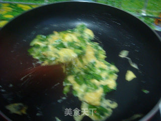 韭菜炒鸡蛋的做法步骤：3