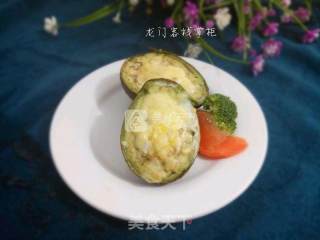 牛油果焗鹌鹑蛋的做法步骤：5