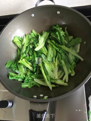 油麦菜的做法步骤：4